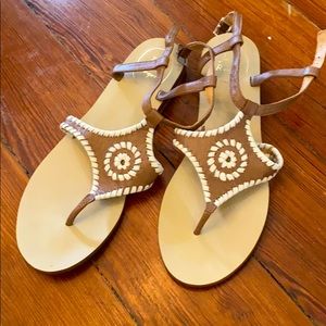Jack Roger Tan/white Sandals